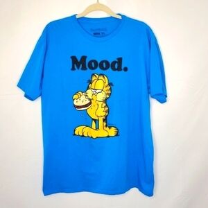 Ripple Junction Garfield Mood Tee Adult Size XL Short Sleeve Cotton Shirt